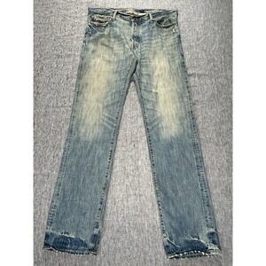 Abercrombie Fitch Remsen Low Rise Slim Straight Jeans Mens 34 x 34 Button-Fly